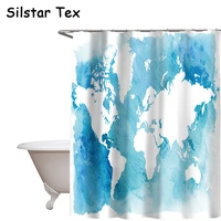 silstar tex europe world map 3d printing bath curtains multiple colour shower curtain liner for home decor