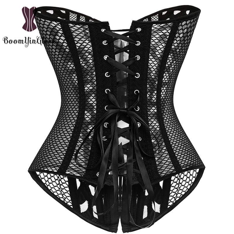 See Through Body Shapewear Hollow Out Bridal Corset Top Sexy Women Corsets And Bustier Plus Size Corselet To Wear Out Lingerie