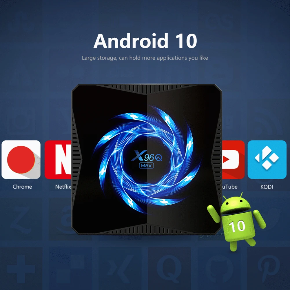 Фото Приставка Смарт ТВ X96Q MAX Android 10 4 + 64 ГБ 4K 60 к/с|ТВ-приставки и - купить