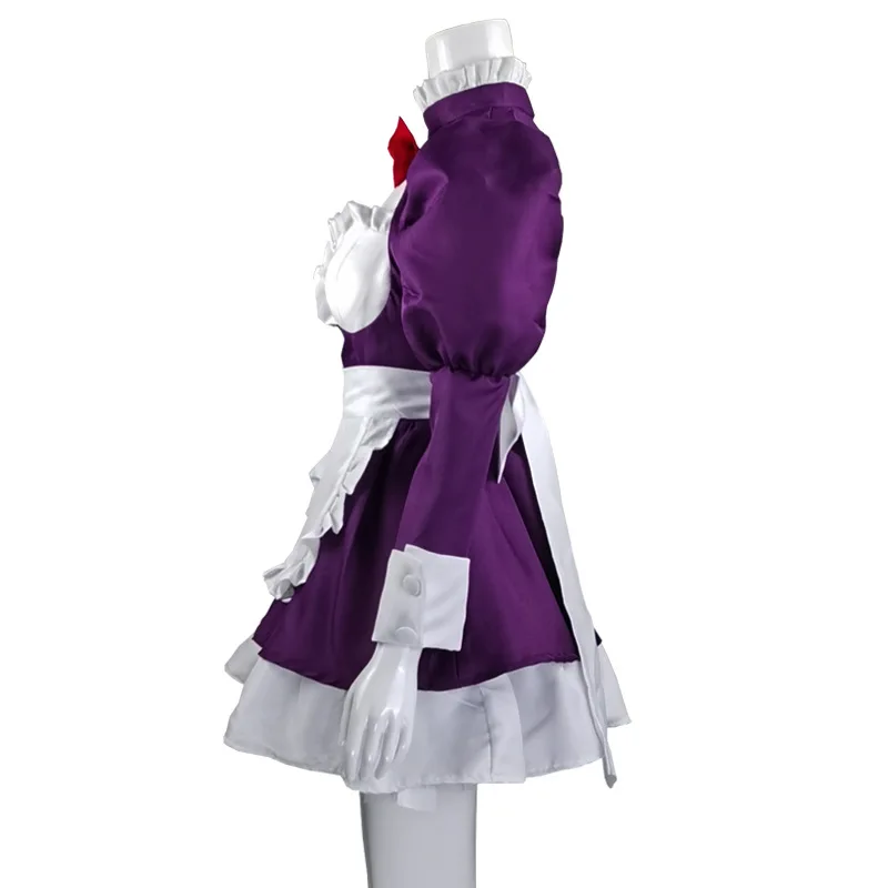 Мэйд-фуку Камэн Косплей Костюм Аниме Высокий Вторжение Мейд Одежда Коричневая Передняя Шаль Фиолетовый Костюм Хэллоуин Вечеринка Девушка Женщина.