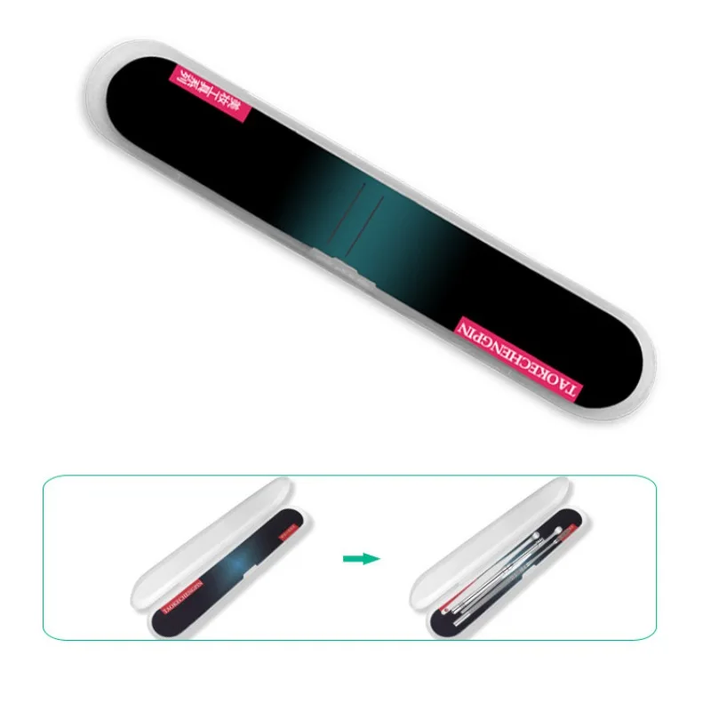 

6pcs/set Ear Wax Pickers Set Stainless Steel Earpick Wax Remover Ear Cleaner Spoon Spiral Ear Clean Care Tool with Case