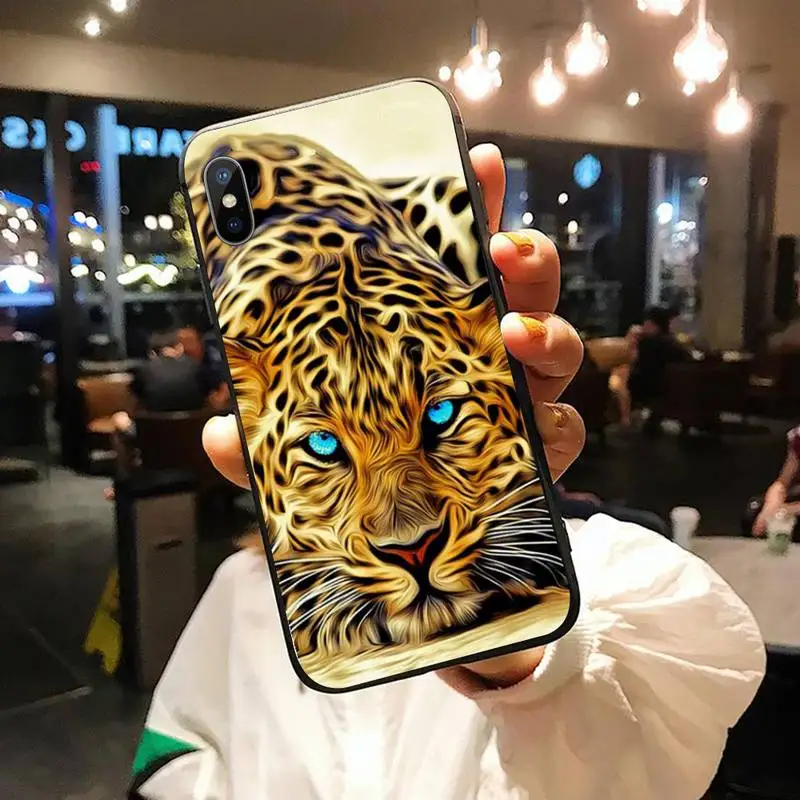 

Fashion Tiger Leopard animal Phone Case for iPhone 11 12 pro XS MAX 8 7 6 6S Plus X 5S SE 2020 XR