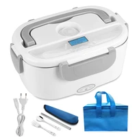 110v 220v us eu plug electric heating lunch box stainless steel food warmer container home school meal safe heated bento box set