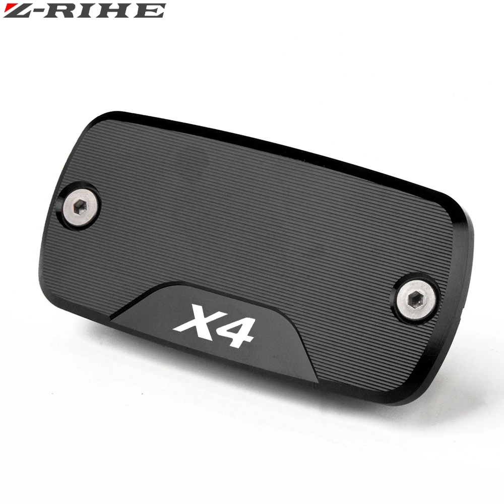 Black 1piece ZRIHE аксессуары для мотоциклов CNC алюминиевый тормозной резервуар фланец крышка насоса Крышка Резервуара жидкости крышка для Honda X4 1998-2004 2003 - Цвет: Black 1piece