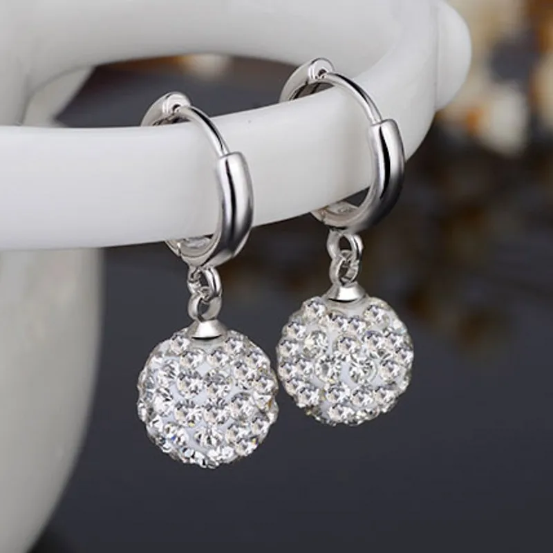 

Classic Female Earring 925 Sterling Silver Drill Ball Mosaic Cubic Zircon Long Tassel Earring for Women Fashion Statement Bijoux