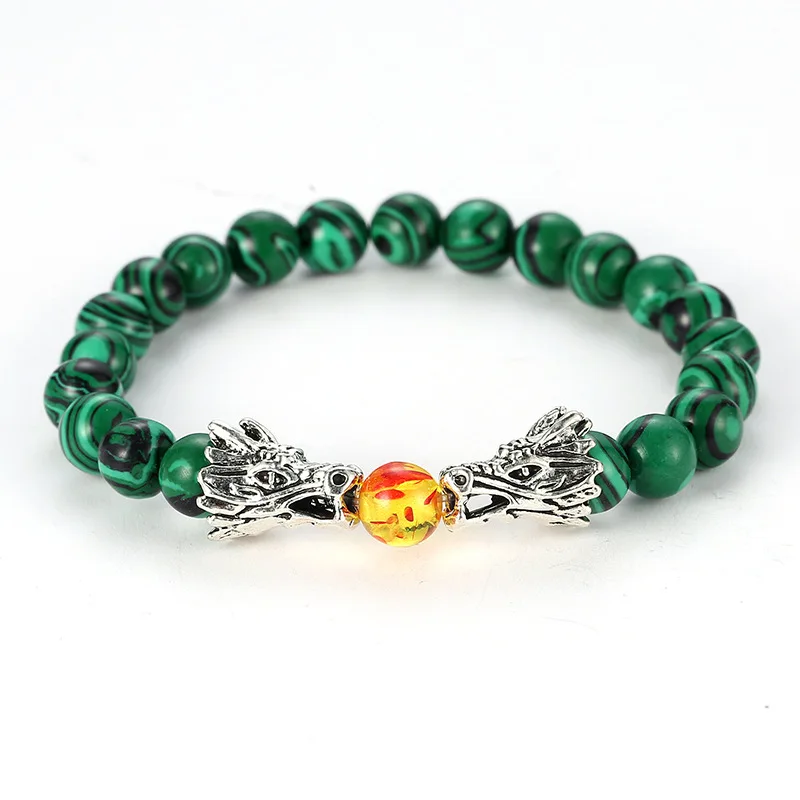 Лидер продаж золотые бусины с двойным драконом дизайнерские очаровательные