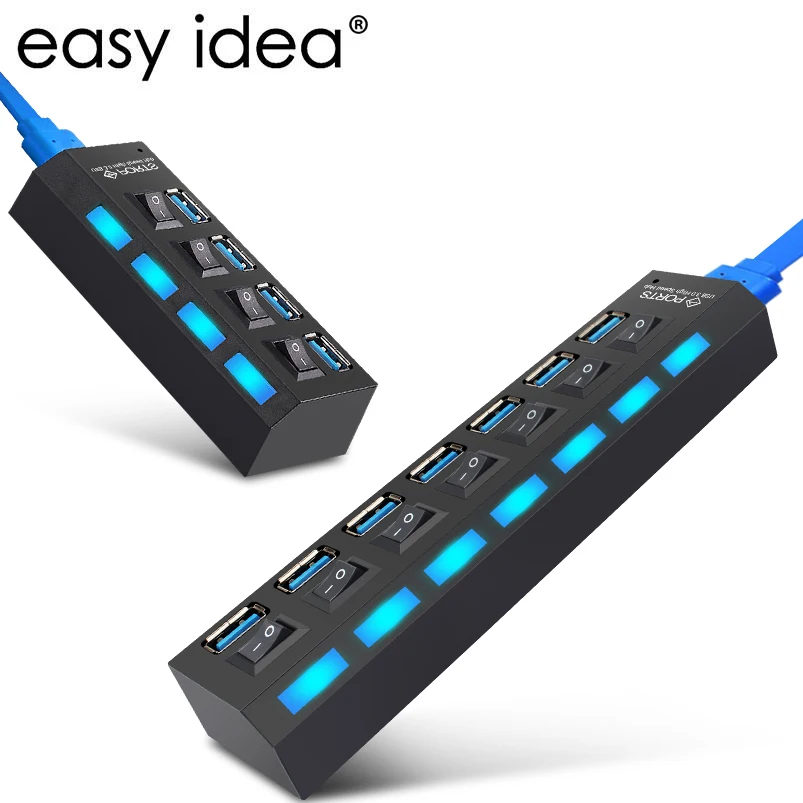 Usb хаб USB сплиттер мульти C концентратор 3 0 несколько 4 порта типа Hab с адаптером