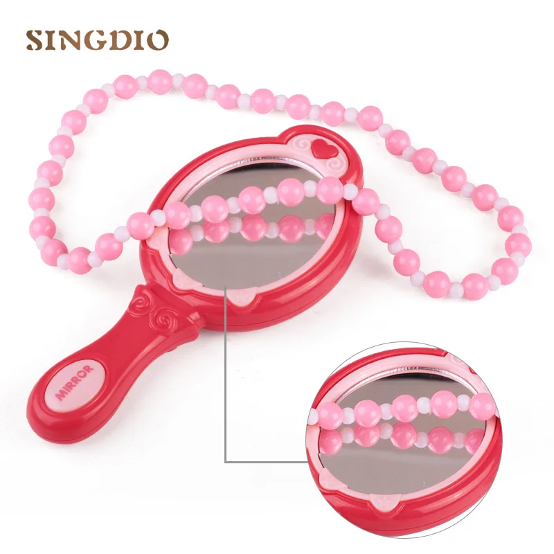 Притворяйтесь Играйте в Игрушки для макияжа розовый набор принцесса