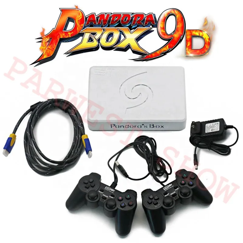 

New Pandora Box 9D 2500 in 1 motherboard for 2 Players Wired Gamepad and Wireless Gamepad Set Usb connect joypad have 3D games