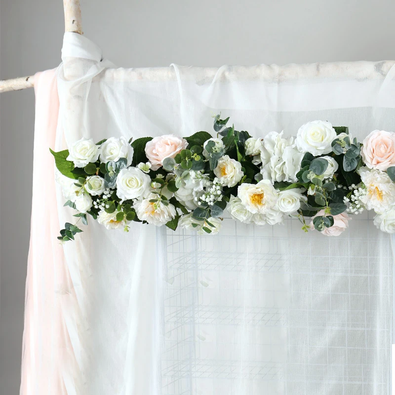 90-110 см Искусственный Свадебный цветок стены фон раскладные материалы шелковые