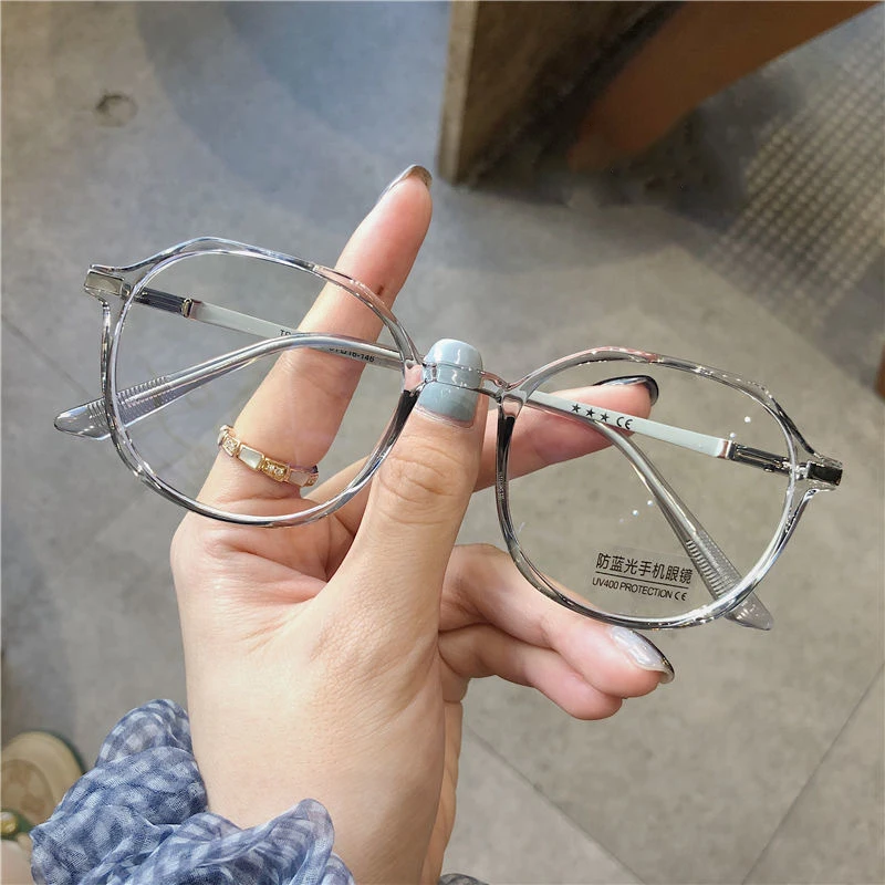 

Необычные очки с защитой от синего света, женские декоративные очки, многоугольная Женская оправа для очков, оптические очки, очки для компь...