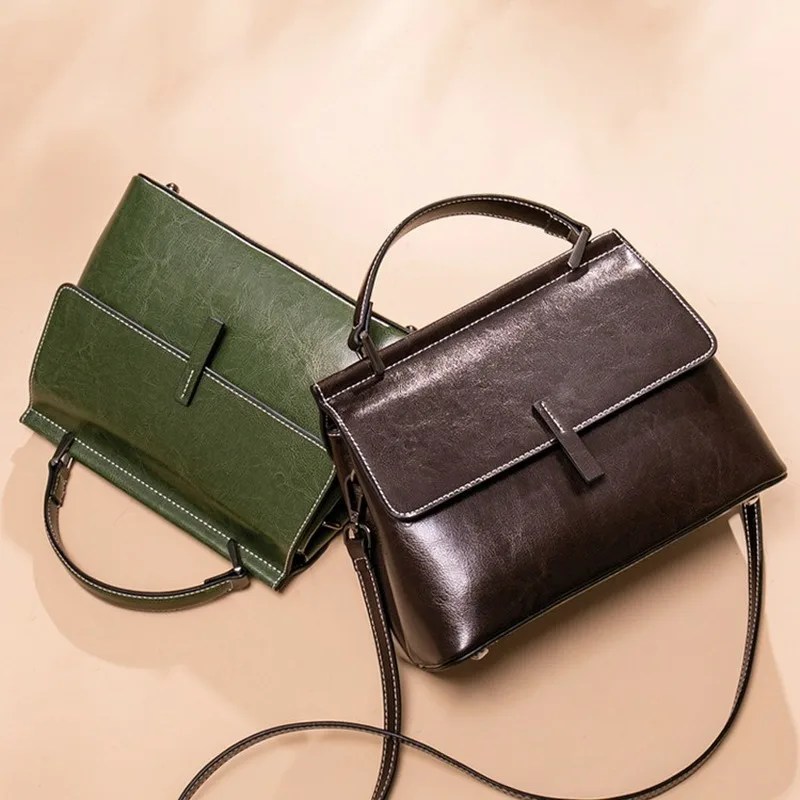 

2019 New Leather Women's Fashion European and American Style Handbag