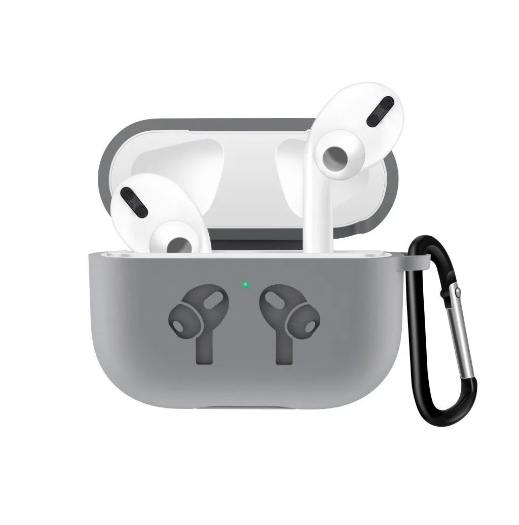 Чехол для Apple AirPods Pro 2019 с беспроводной зарядкой силиконовый защитный чехол
