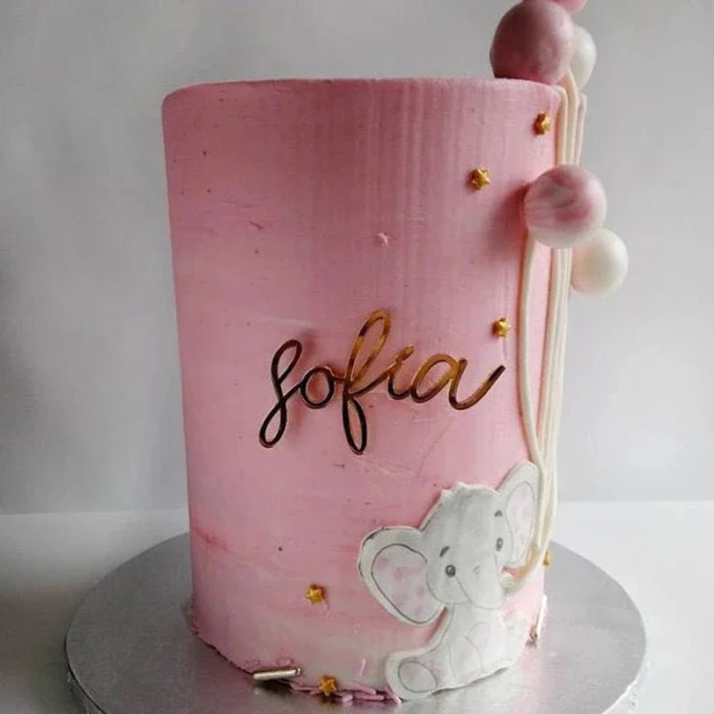 Торт именная табличка | Изготовленный на заказ торт табличкой ко дню рождения