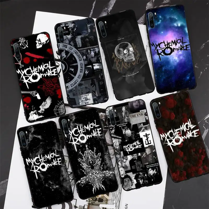 

My Chemical Romance Bling Cute Phone Case For Redmi 8A 9A 10X Note 8 8t 9 Pro Max 10 K20 K30 Pro Cover Soft Back