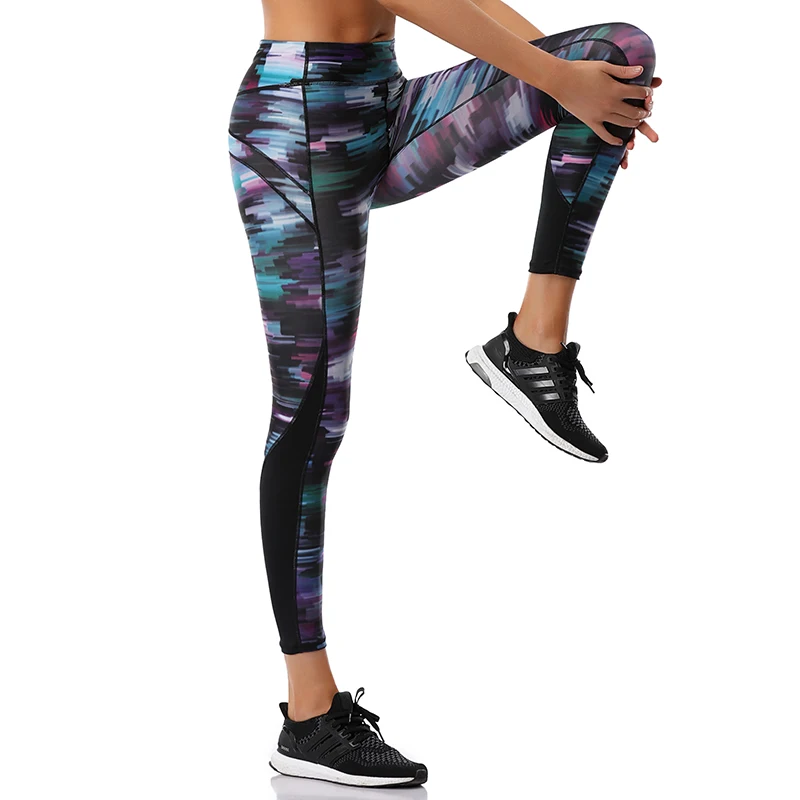 AXESEA женские штаны для йоги высокая талия спортивная одежда компрессионные бега