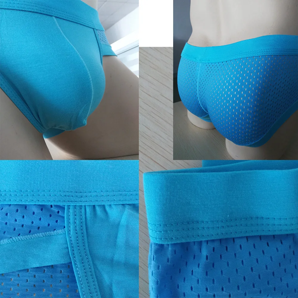 Дышащие мужские трусы мужское нижнее белье сексуальное Сетчатое для