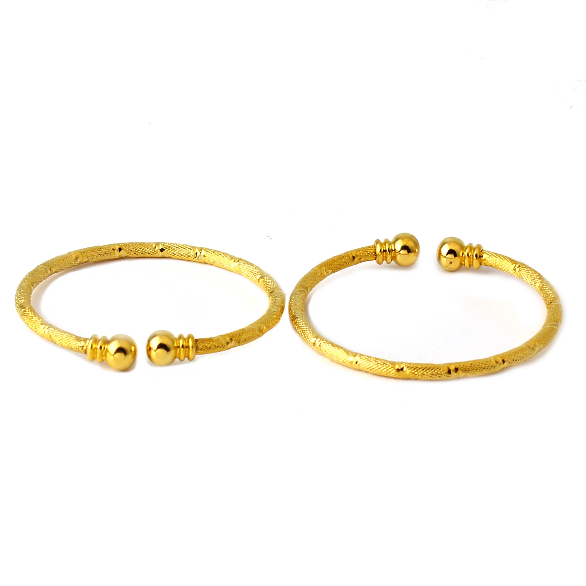 Фото FS Charm Новые модные ювелирные изделия Модные круглые браслеты с покрытием 18K для подарка ребенку №2