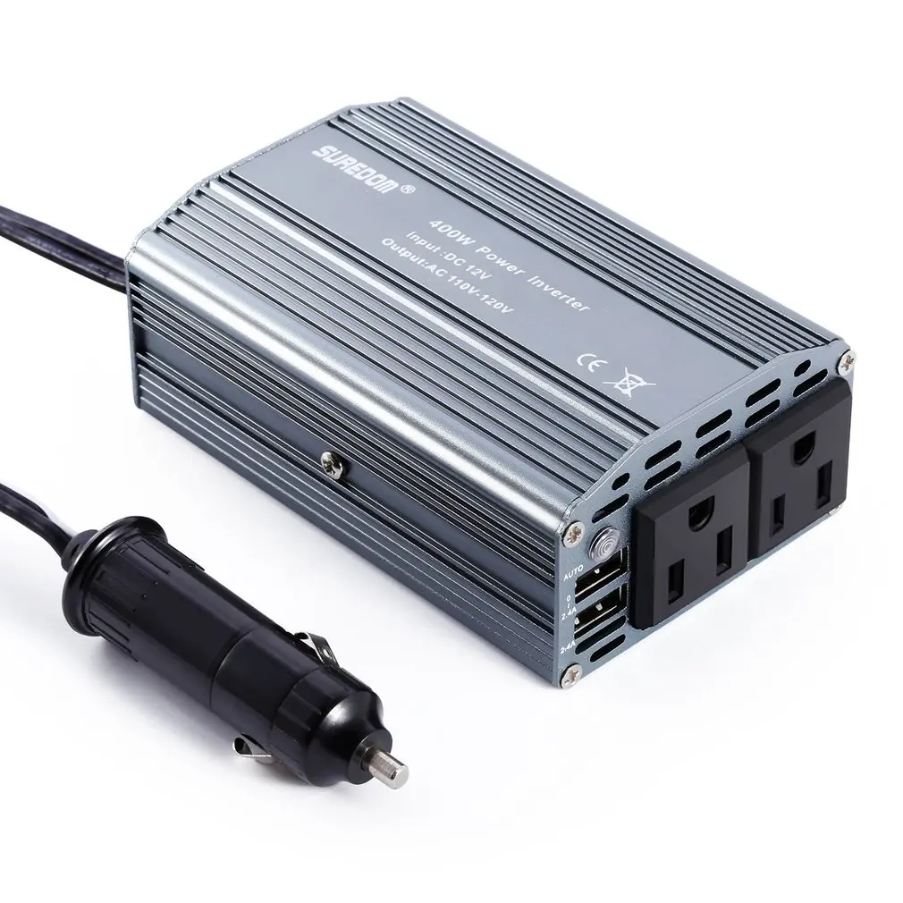 400 Вт автомобильный инвертор с 2 выходами и usb-портами для зарядки Авто Инвертор