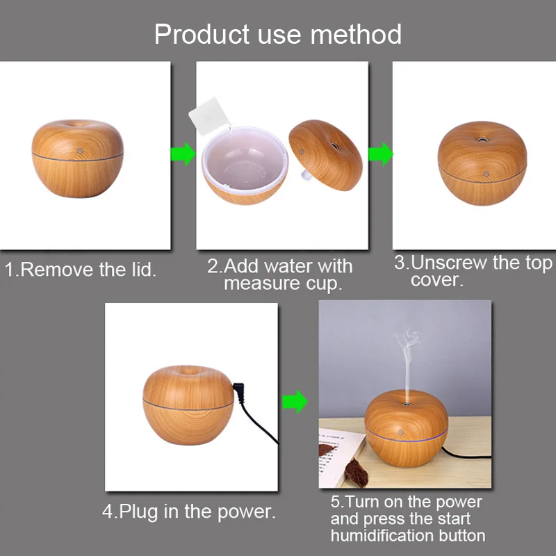 130 мл ультразвуковой увлажнитель воздуха диффузор эфирного масла Электрический