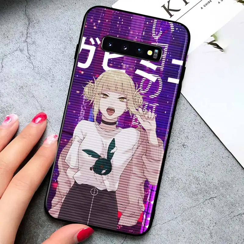 

Sad Anime Aesthetic Senpai for Samsung Galaxy S21 Ultra Plus 5G Note 20 10 9 8 S10 S9 S8 S7 S6 Edge Plus Black Phone Case