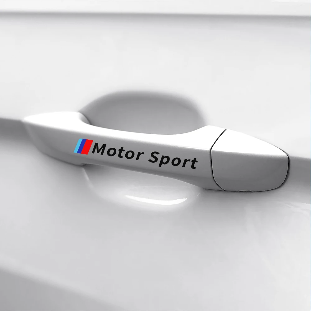 4 шт. наклейки на дверные ручки BMW E90 E60 E46 E39 E87 E36 E92 E91 E34 F30 E10 F20 G30 X1 X3 X5 X6|Наклейки
