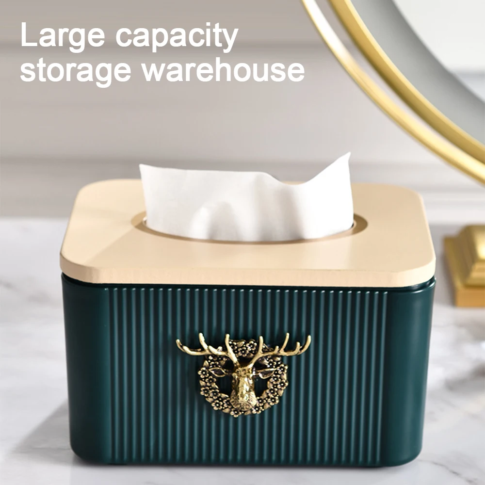 

Tissue Box Light Luxury Style High-End Modern Minimalist Living Room Storage Desktop Paper Box Car Living Room Bathroom