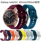 Ремешок силиконовый для Samsung Galaxy Watch 3 41 мм 45 мм, спортивный смарт-браслет для Samsung galaxy watch 42 мм