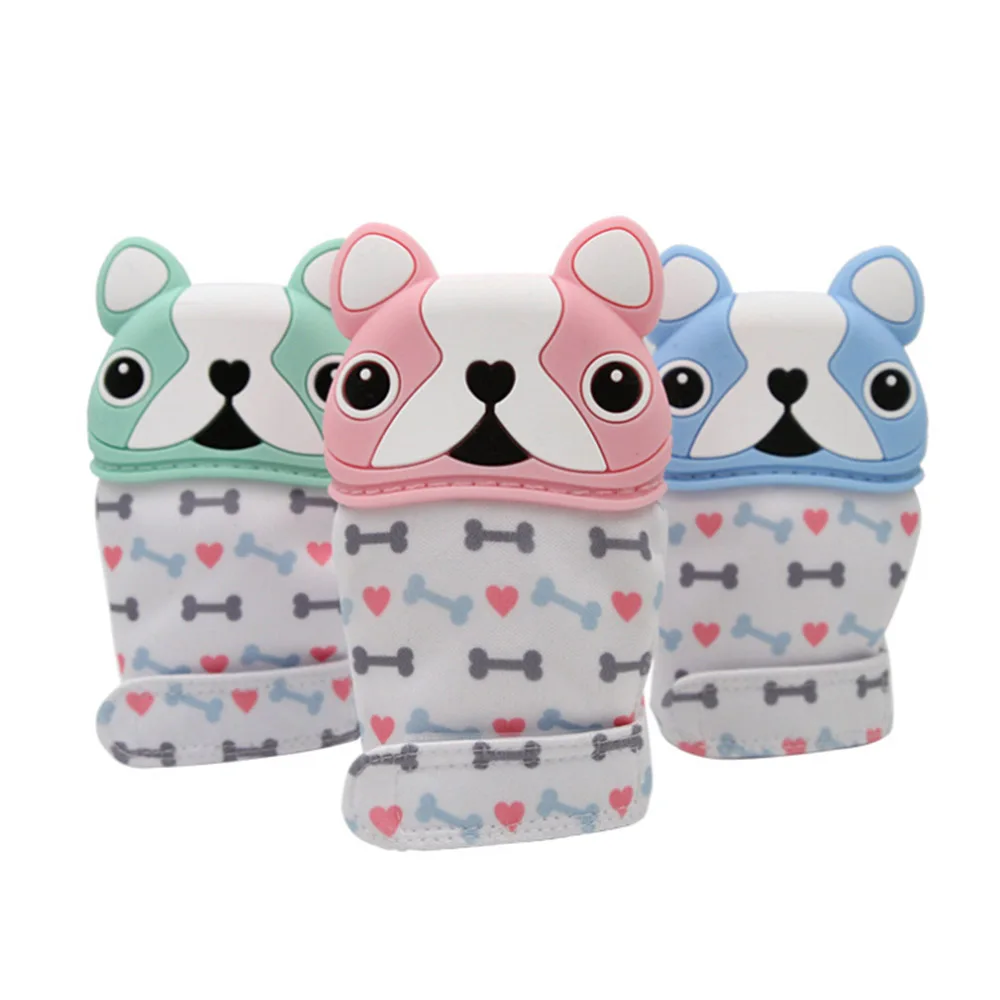 Детский мультяшный силиконовый Прорезыватель для зубов детская соска перчатка