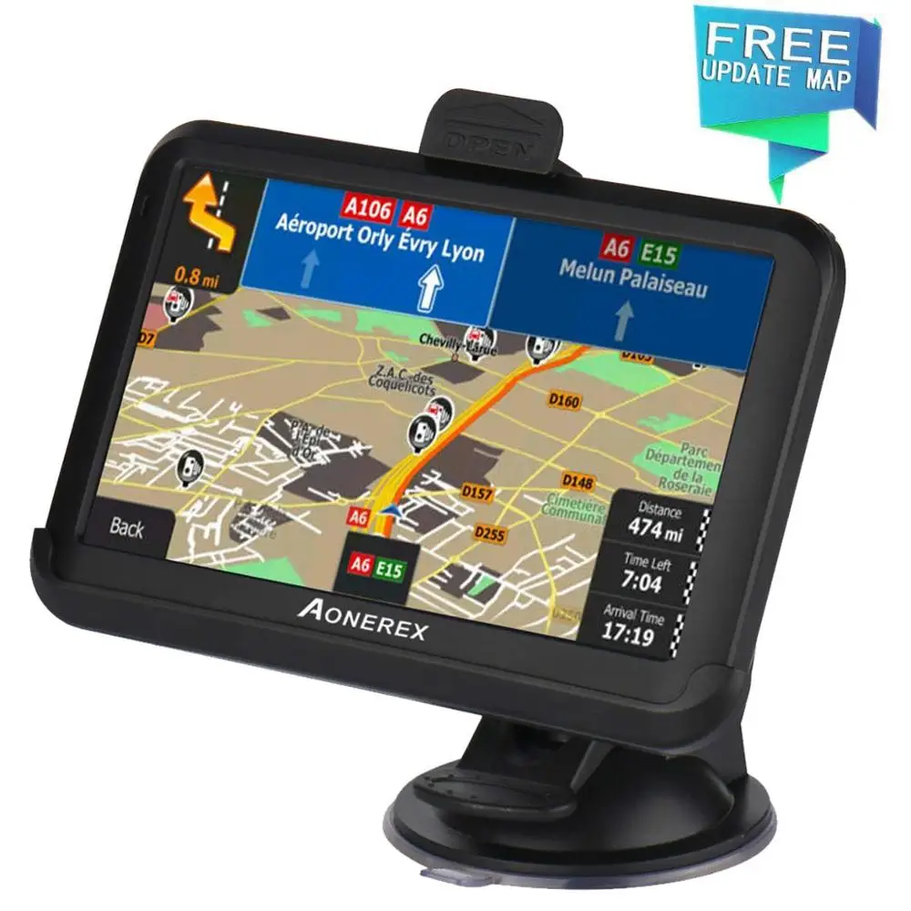 Gps навигация 5 дюймовый ЖК экран навигационное устройство спутниковый gps