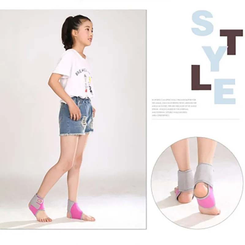 Детские 1 пара ботильоны Поддержка тонкая дышащая регулируемая ножка с закрытой