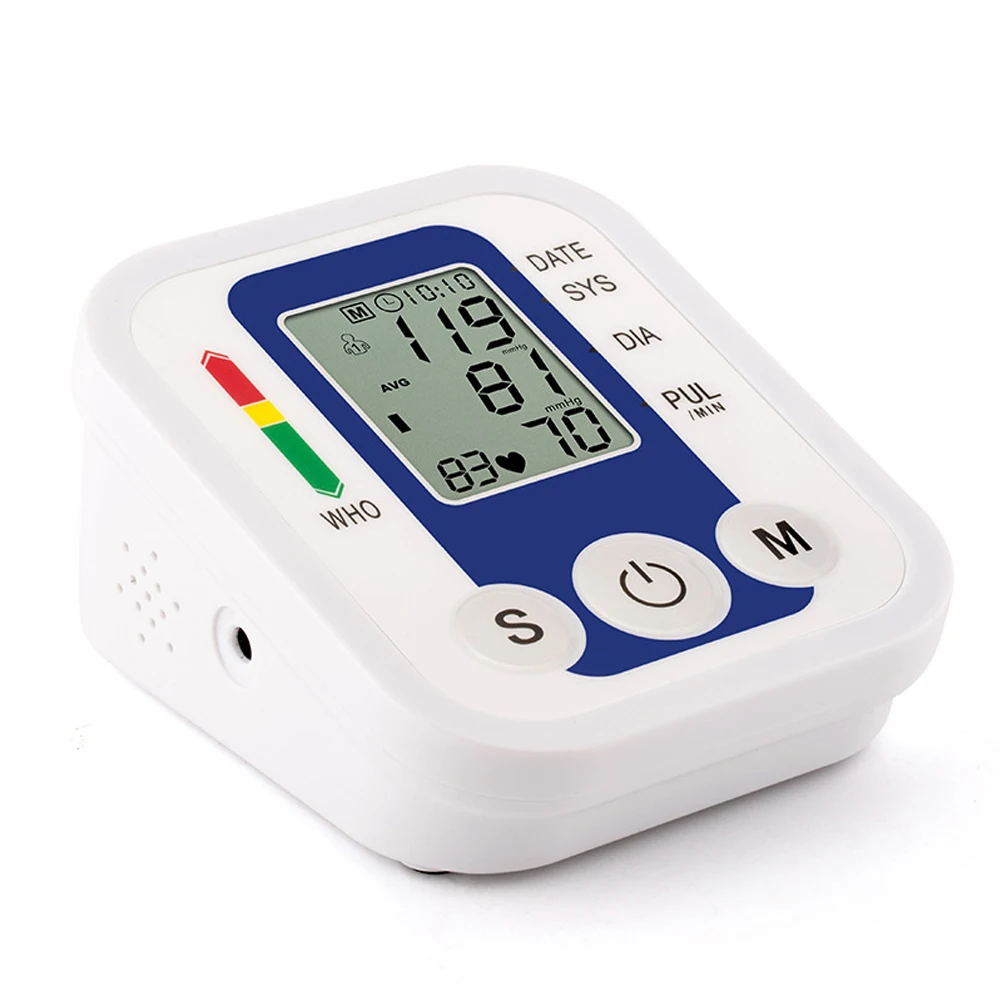 Upper Arm Blood Pressure Monitor Sphygmomanometer Electronic Medical LCD Automatic Measuring English Voice for Home Health Care | Красота и