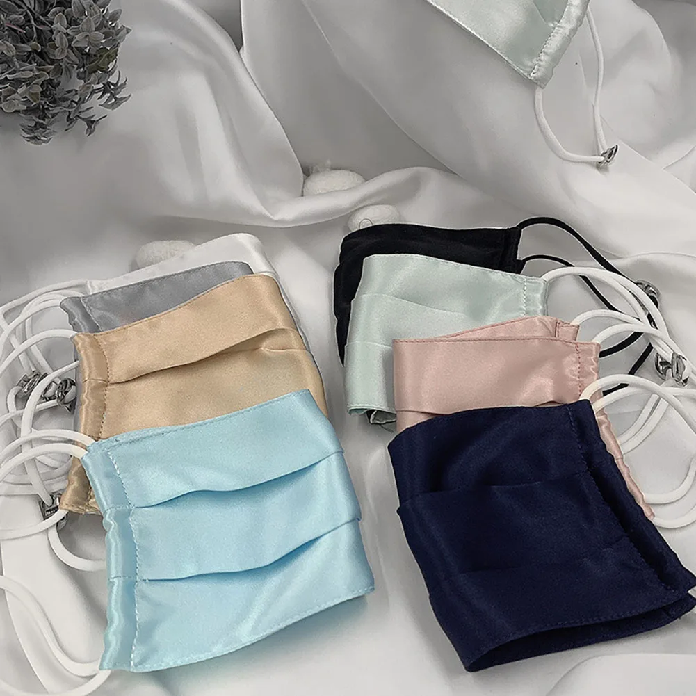 Комплект из 2 предметов натурального шелка маска двухслойные смываемая для лица