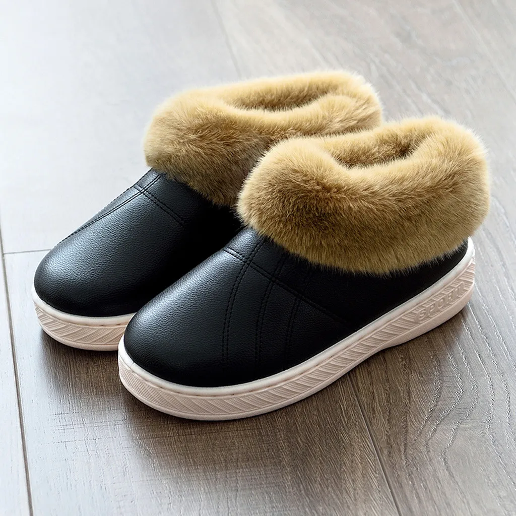 Универсальная плюшевая Новогодняя мужская обувь на лодыжках домашние теплые