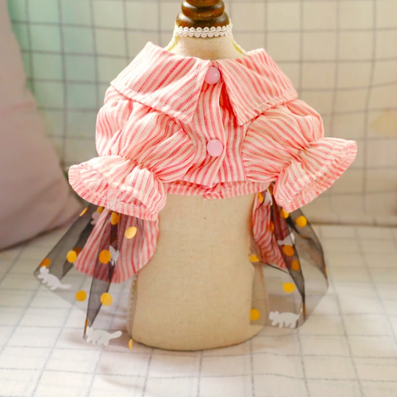 Кружевная юбка для маленьких принцесс милая летняя одежда собак и кошек милых