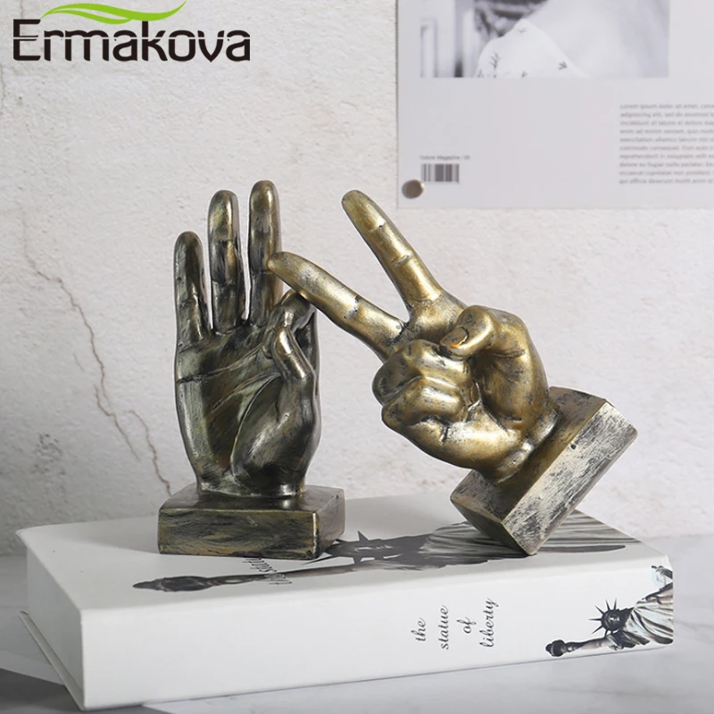 Фигурки ERMAKOVA из смолы в виде жеста американские ретро украшения домашняя модель