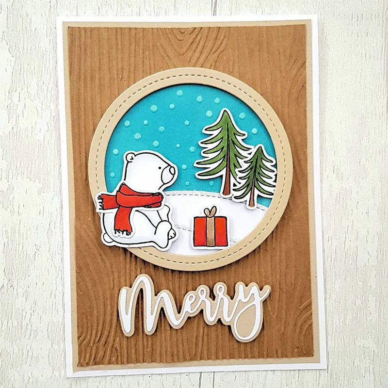 Прозрачные штампы с изображением животных и металлические для скрапбукинга