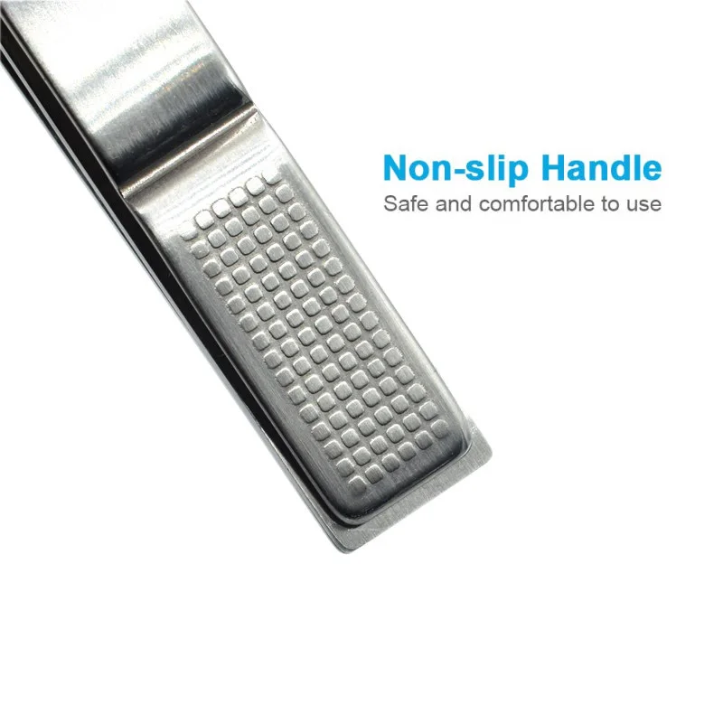 Высококачественные Серебристые черные кусачки для ногтей, прямые лезвия из нержавеющей стали, кусачки для ногтей, триммер, идеально подходит для маникюра, педикюра, инструменты