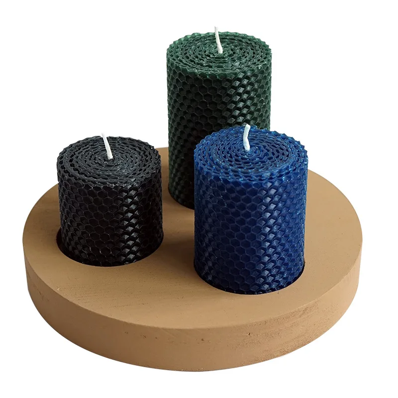 3 цвета лампы в форме свечи Дисплей стеллажи для выставки товаров подсвечники