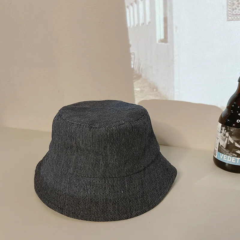 

Kids Hat Korean Version Cowboy Hats For Boys Girls Solid Color Flat Top Basin Cap Street Fashion Toddler Baby Beach Bucket Caps