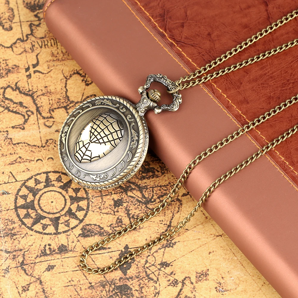 Exquisite Gift Set Fashion Sport Wrist Watch Alloy Case Quartz Pocket Watch Necklace Pendant for Friend