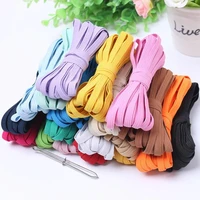 5yards 369mm mask elastic rubber band fiat colorful high elastic rope spandex ribbon for clothes waist band stretch hair rope