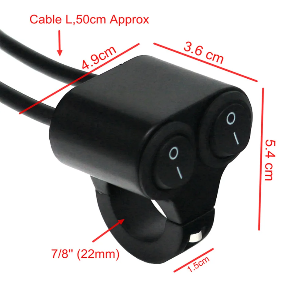 12V переключатель тормоза мотоцикла ATV Руль управления светодиодным индикатором