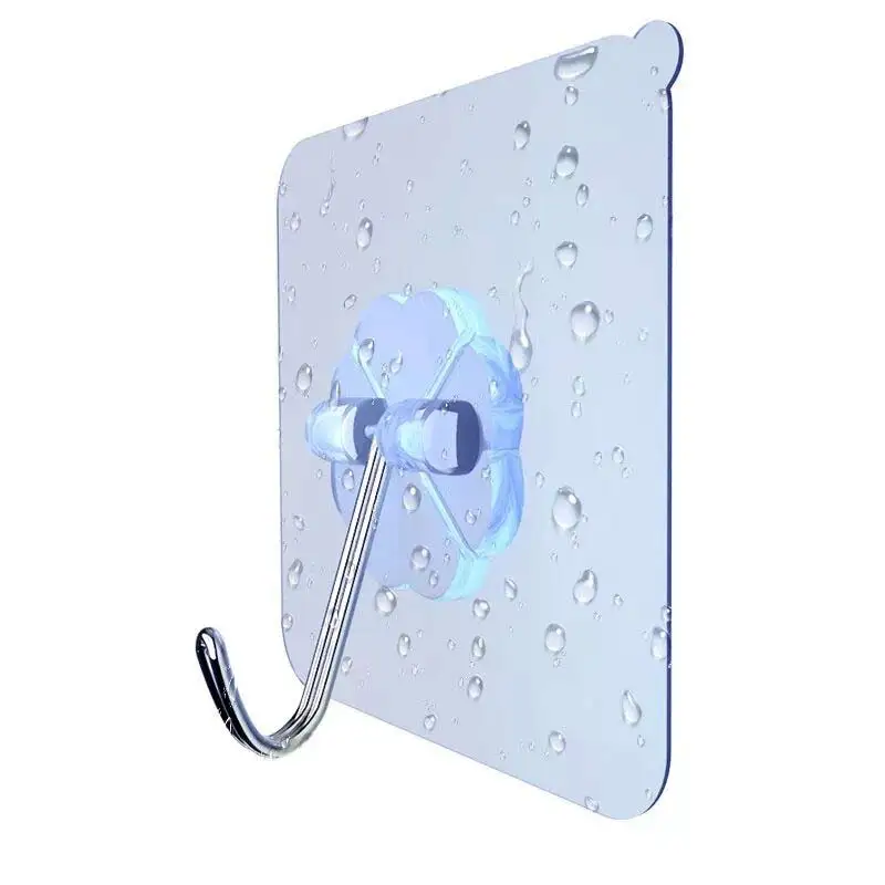 

Сильный клей крюк в стену прямой прозрачный съемный крючок крючки для Ванная комната Кухня H9
