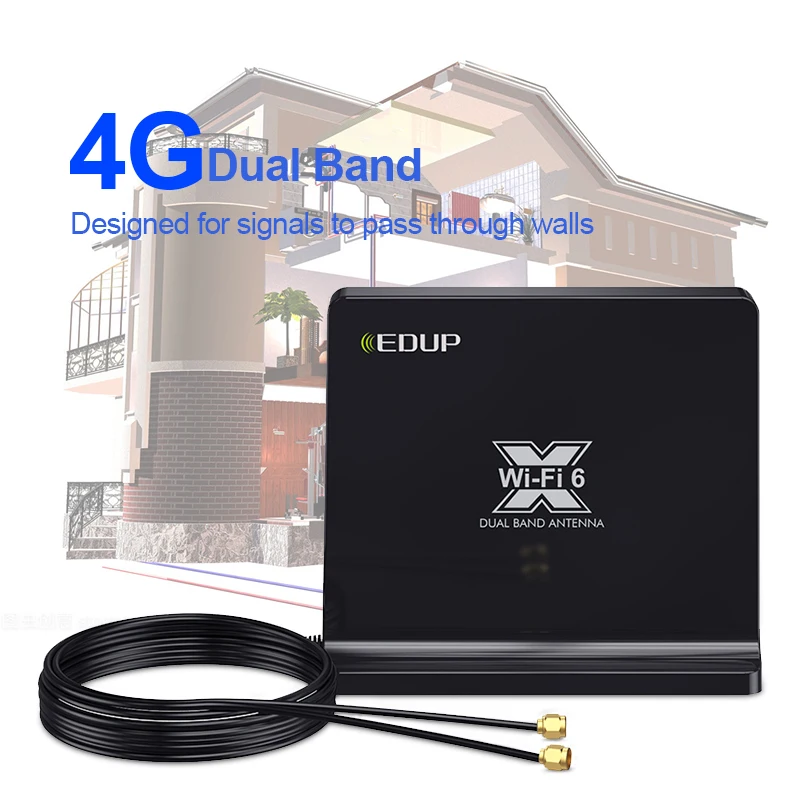 Wi-Fi сетевая карта EDUP с высоким коэффициентом усиления расширенные антенны