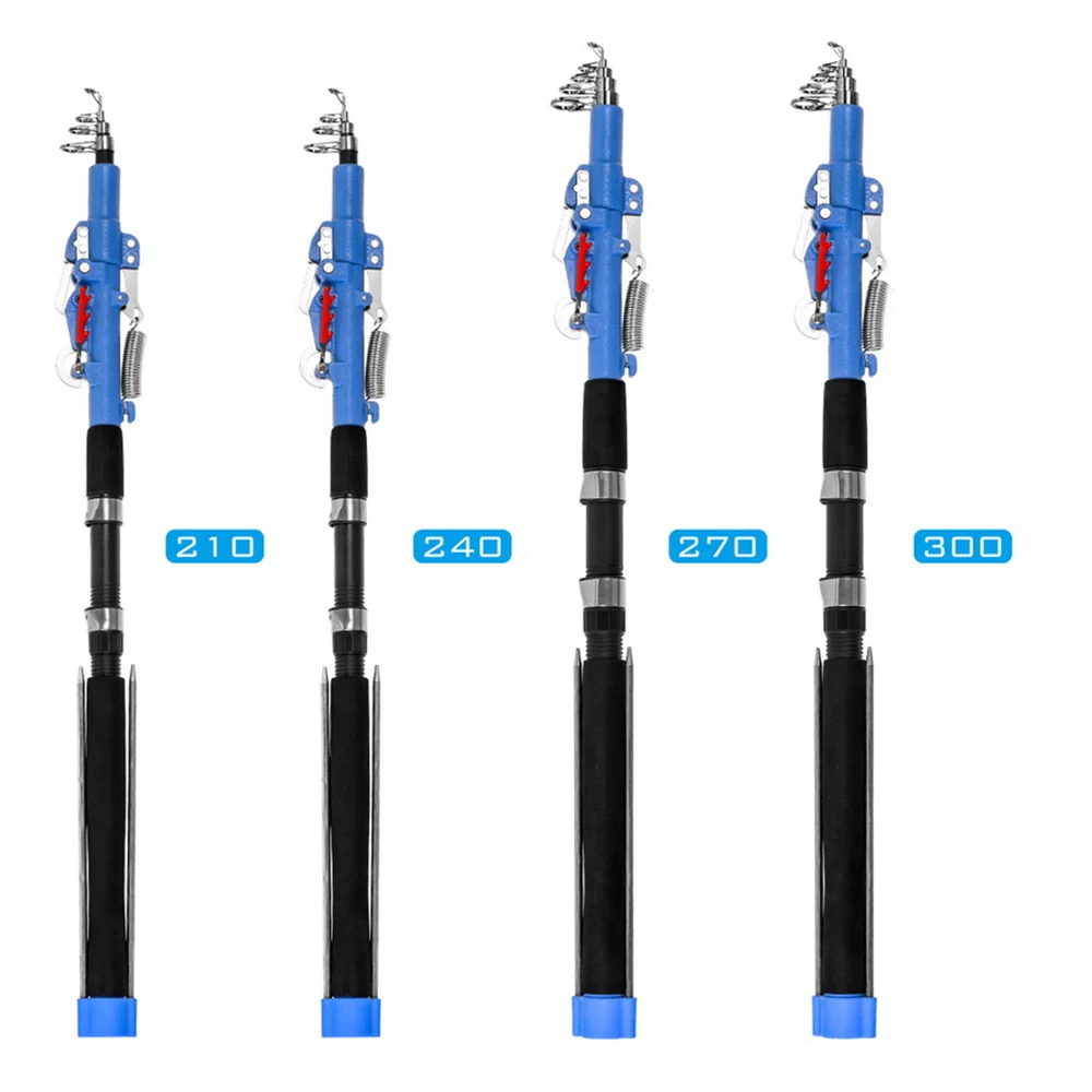 2.1m/2.4m/2.7m/3.0m Adjustable Automatic Fishing Rod Sea River Lake Pool Telescopic Pole with Bank Stick | Спорт и развлечения