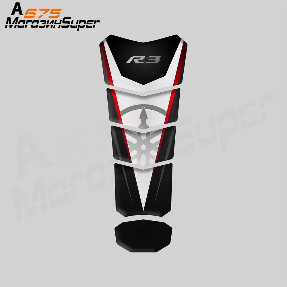 Светоотражающая 3d наклейка на бак топлива мотоцикла Yamaha YZF R25 R 25 R125 R3|Наклейки и