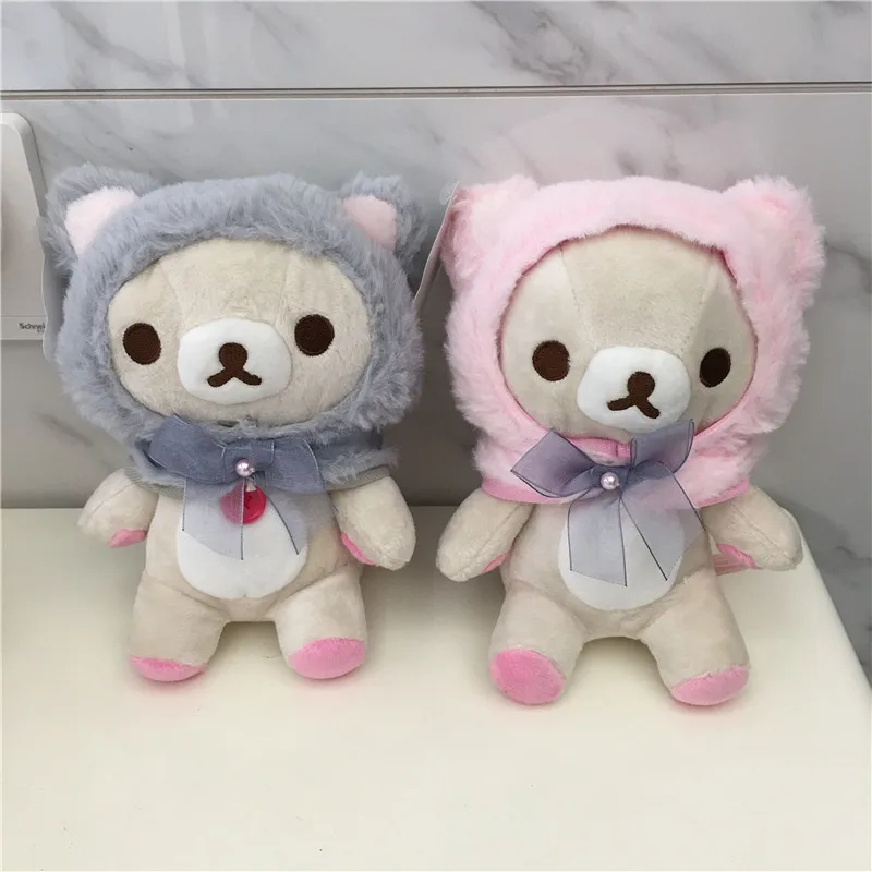 Милый Kawaii Rilakkuma Косплей Кот плюшевая игрушка медведь корилаккума мягкие животные