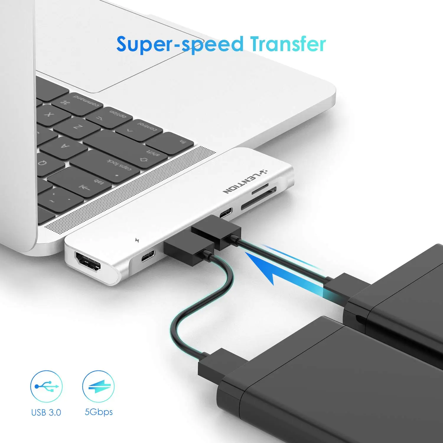USB концентратор с 40 Гбит/с 100 Вт 4K HDMI 2 3 0 кардридер SD/Micro адаптер передачи данных