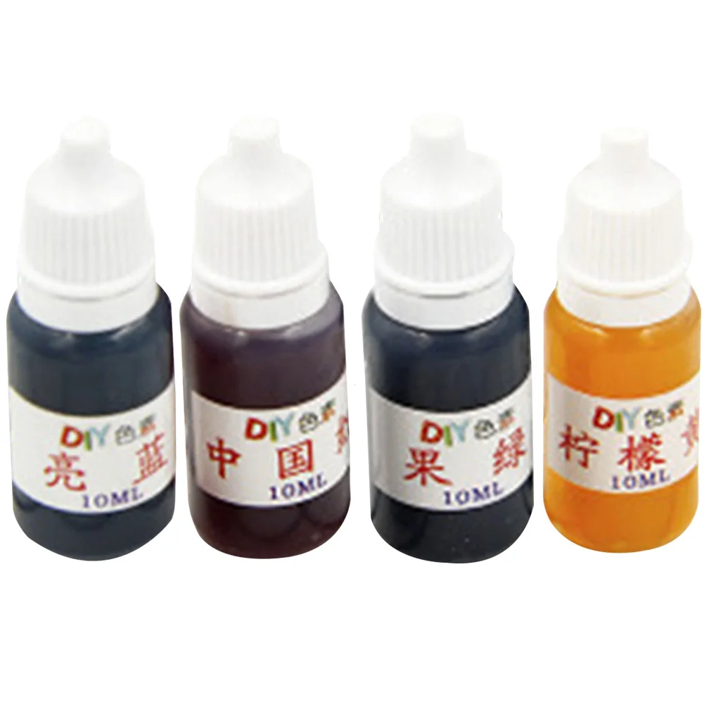 Краситель для мыла из эпоксидной смолы 4 шт. жидкий пигмент художественного